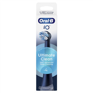 Braun Oral-B UltimateClean, 4 vnt., juodi - Dantų šepetėlių antgaliai