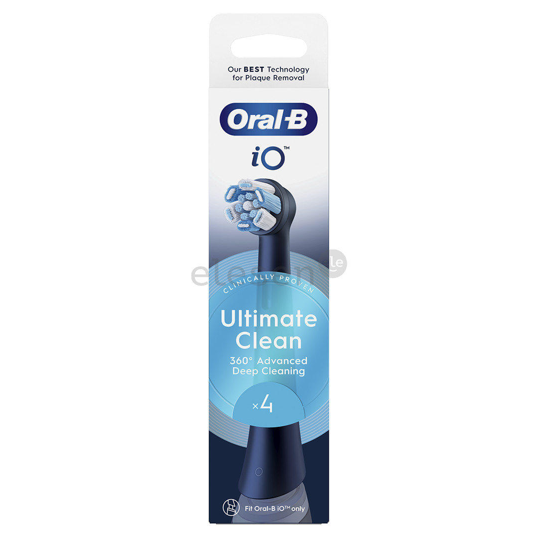 Braun Oral-B UltimateClean, 4 vnt., juodi - Dantų šepetėlių antgaliai