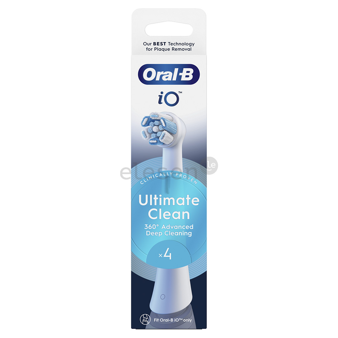 Braun Oral-B UltimateClean, 4 vnt., balti - Dantų šepetėlių antgaliai