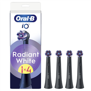 Braun Oral-B Radiant White, 4 vnt., juodi - Dantų šepetėlių antgaliai IOWH-4PACK