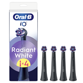 Braun Oral-B Radiant White, 4 vnt., juodi - Dantų šepetėlių antgaliai