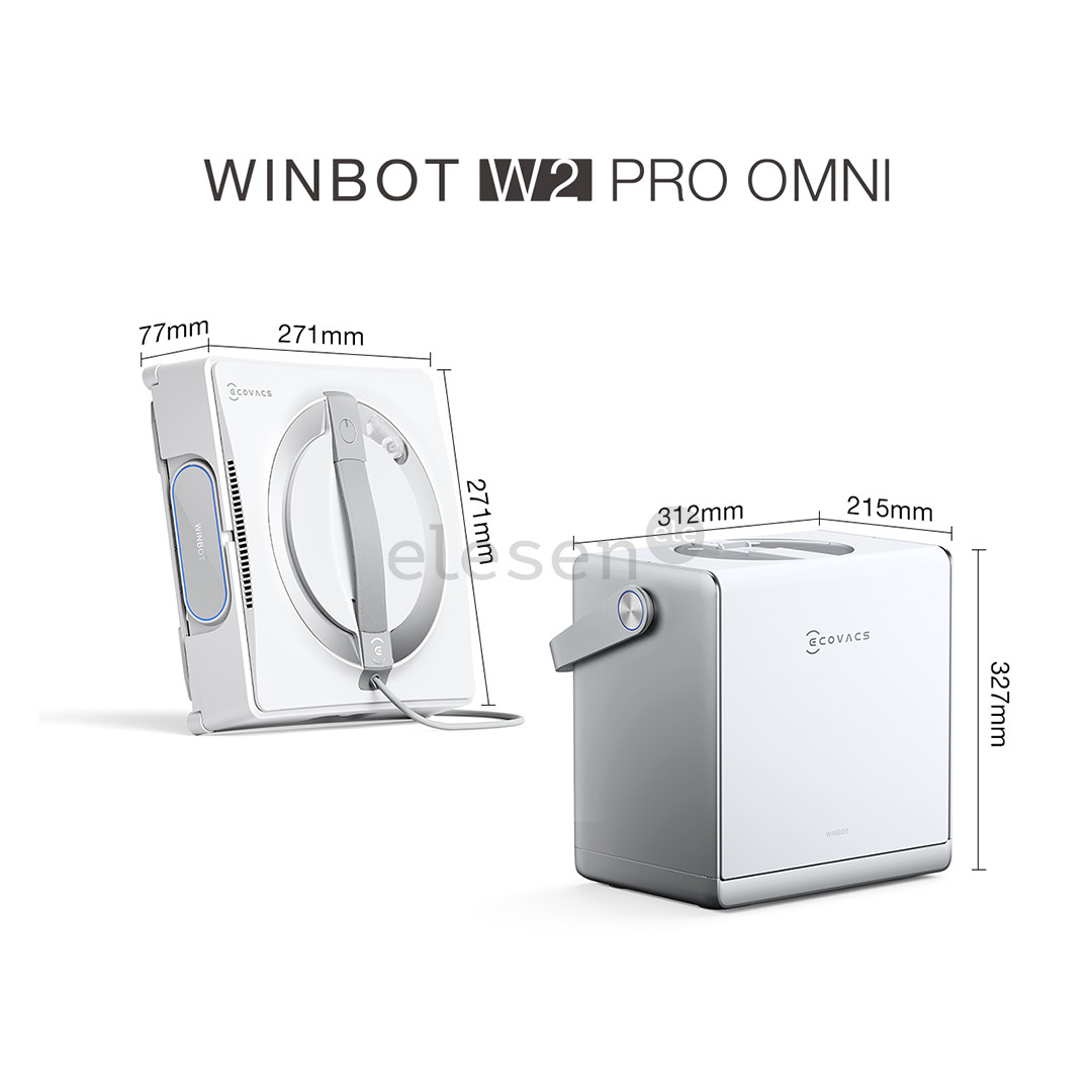 Ecovacs Winbot W2 Pro Omni, baltas - Langų valymo robotas