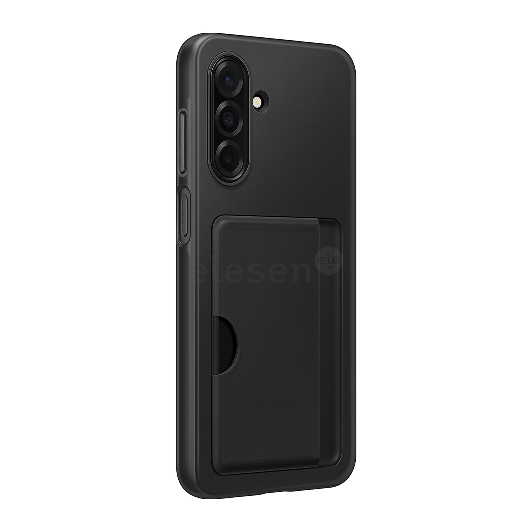 Samsung Card Slot Cover, Galaxy A26, с карманом для карты, черный - Чехол