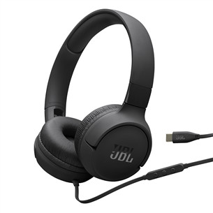 JBL Tune 520C, juodos - Ausinės JBLT520CBLK