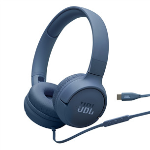 JBL Tune 520C, mėlynos - Ausinės JBLT520CBLU