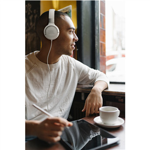JBL Tune 520C, baltos - Ausinės