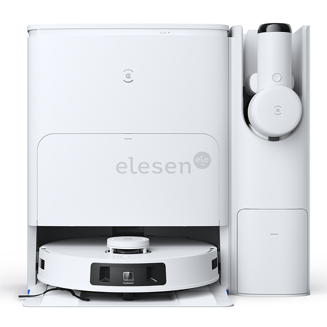 Ecovacs Deebot T30S Combo, wet & dry, baltas - Dulkių siurblys robotas + rankinis dulkių siurblys