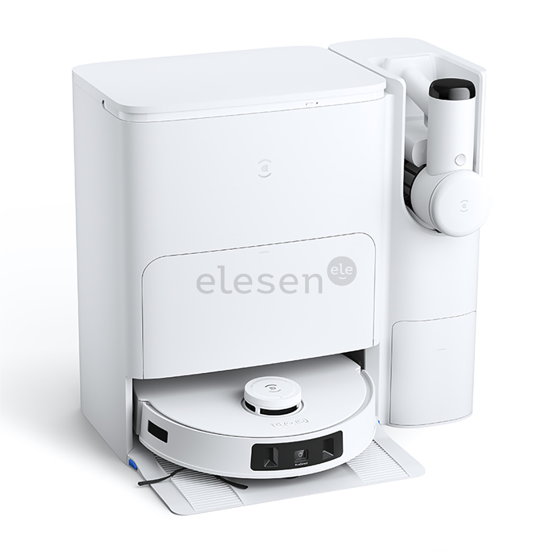 Ecovacs Deebot T30S Combo, wet & dry, baltas - Dulkių siurblys robotas + rankinis dulkių siurblys