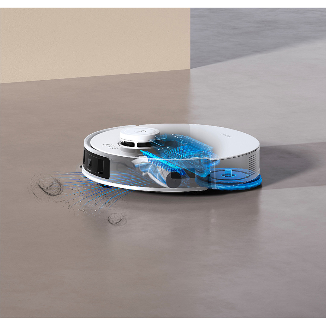 Ecovacs Deebot T30S Combo, wet & dry, baltas - Dulkių siurblys robotas + rankinis dulkių siurblys