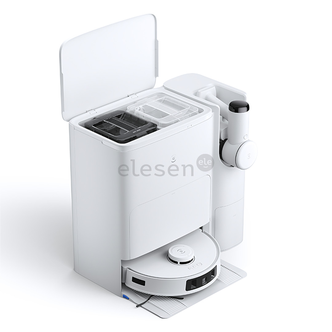 Ecovacs Deebot T30S Combo, wet & dry, baltas - Dulkių siurblys robotas + rankinis dulkių siurblys