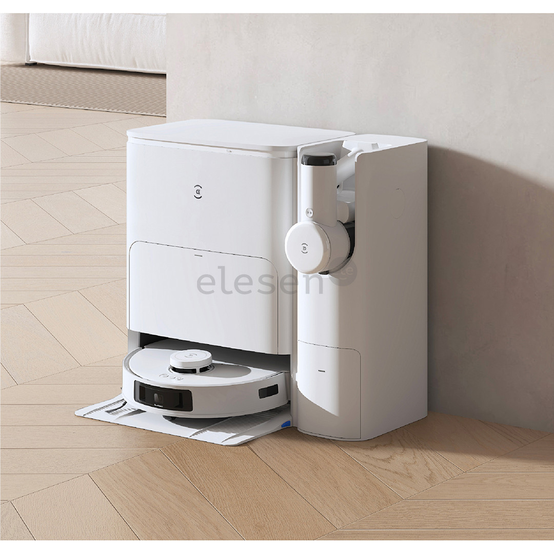 Ecovacs Deebot T30S Combo, wet & dry, baltas - Dulkių siurblys robotas + rankinis dulkių siurblys