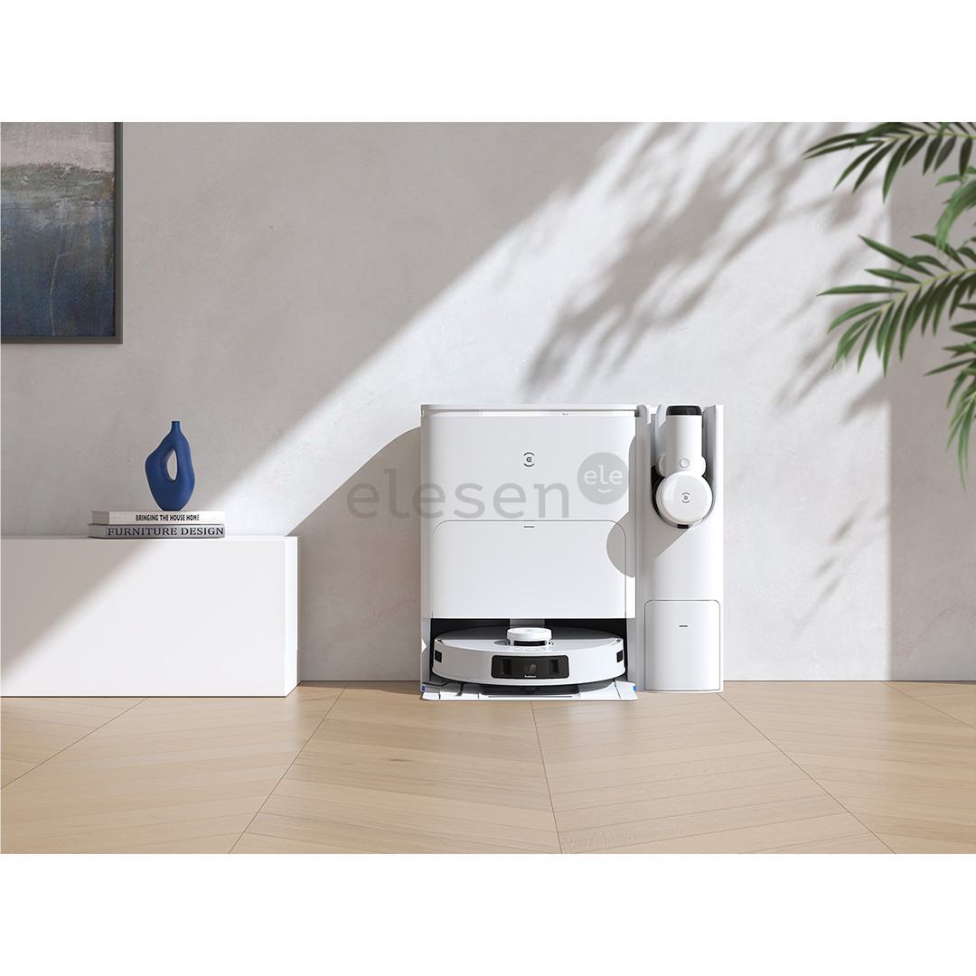 Ecovacs Deebot T30S Combo, wet & dry, baltas - Dulkių siurblys robotas + rankinis dulkių siurblys