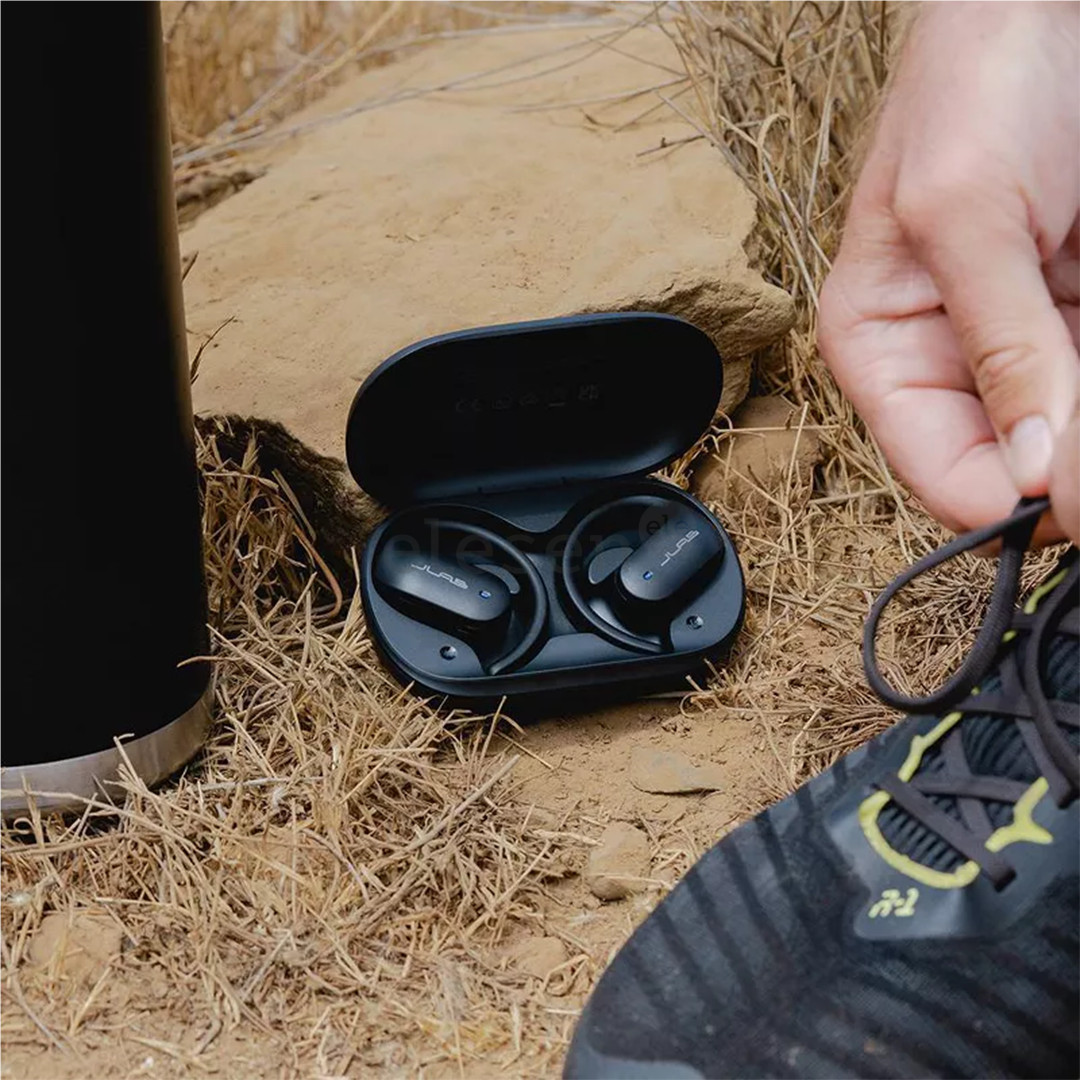 JLab Open Sport, juodos - Belaidės ausinės