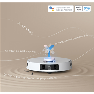 Ecovacs Deebot T30C PRO, wet & dry, baltas - Dulkių siurblys robotas