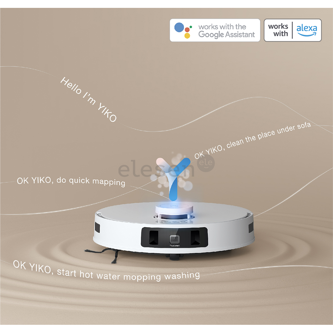 Ecovacs Deebot T30C PRO, wet & dry, baltas - Dulkių siurblys robotas