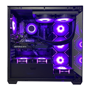 Intop Gaming R7 Aqua, Ryzen 7, 64 ГБ, 2 ТБ, RTX 5080, черный - Настольный компьютер
