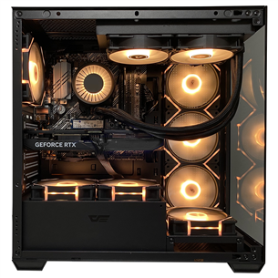 Intop Gaming R7 Aqua, Ryzen 7, 64 ГБ, 2 ТБ, RTX 5080, черный - Настольный компьютер