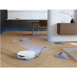 Ecovacs Deebot T50 PRO OMNI, wet & dry, baltas - Dulkių siurblys robotas