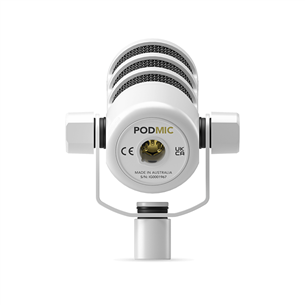 Rode PodMic, baltas - Mikrofonas