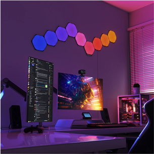 Nanoleaf Shapes Hexagons Starter Kit, 9 plokštės - Išmaniųjų šviestuvų rinkinys Prekė - NL42-0102HX-9PK