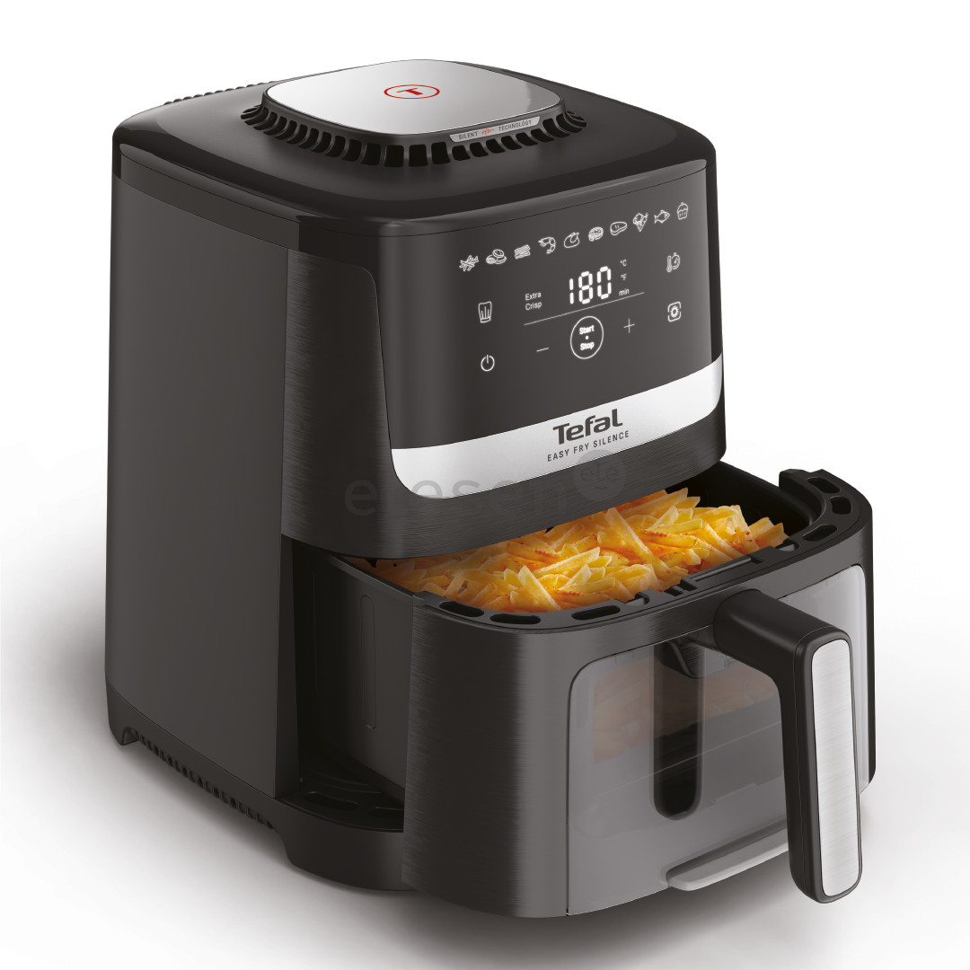 Tefal Easy Fry Silence, 1670 W, 5 L, juoda - Karšto oro gruzdintuvė