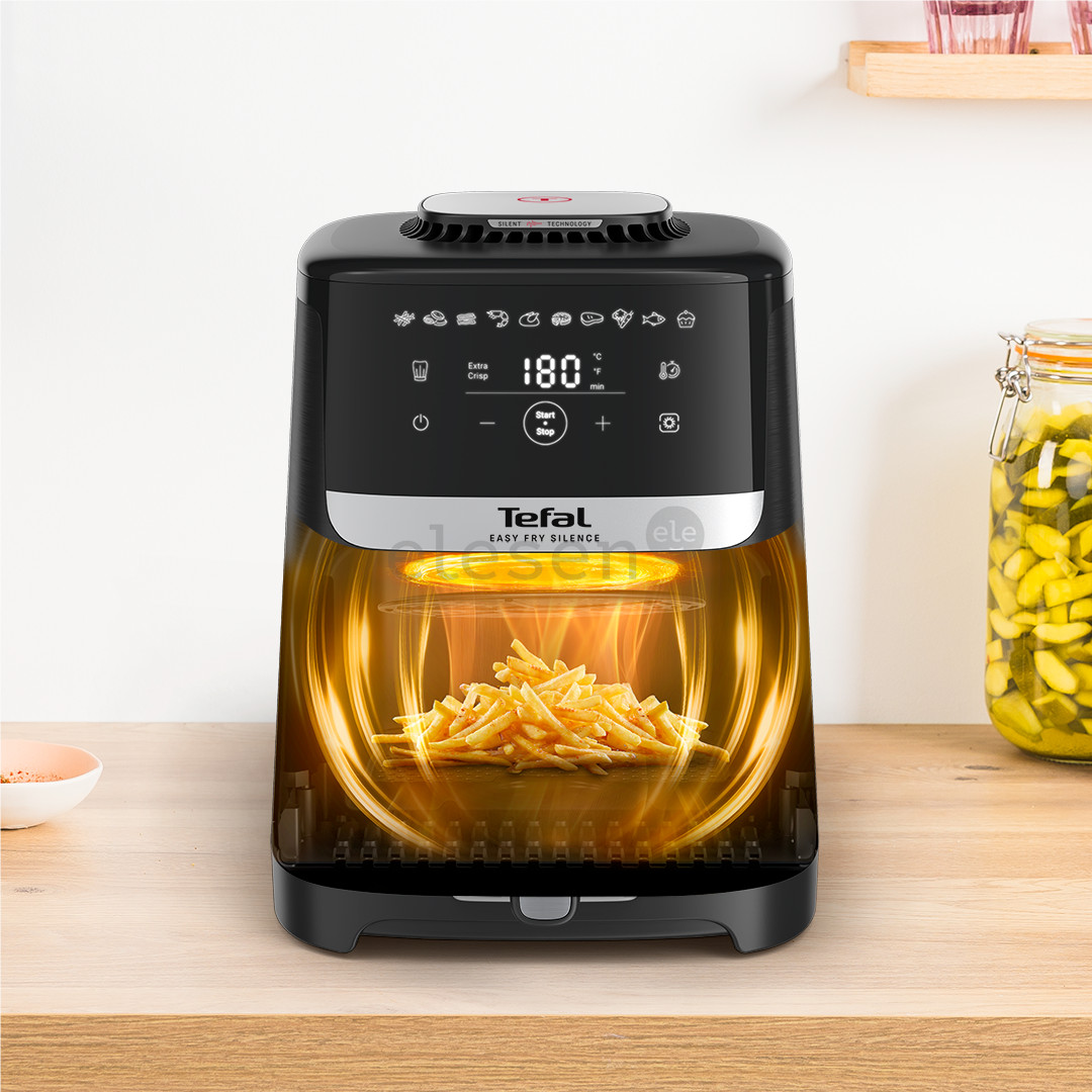 Tefal Easy Fry Silence, 1670 W, 5 L, juoda - Karšto oro gruzdintuvė