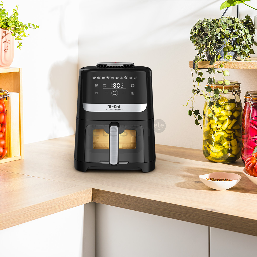 Tefal Easy Fry Silence, 1670 W, 5 L, juoda - Karšto oro gruzdintuvė