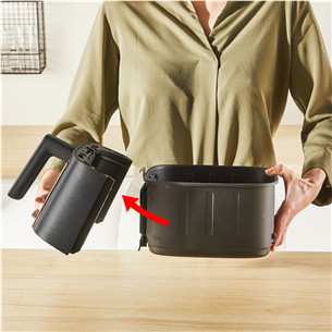 Tefal Easy Fry Silence, 1670 W, 5 L, juoda - Karšto oro gruzdintuvė