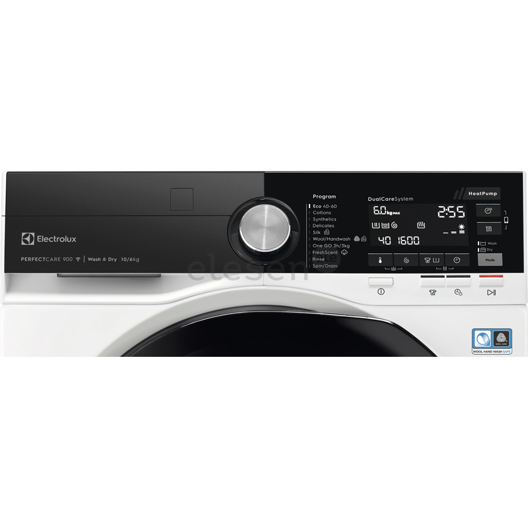 Electrolux PerfectCare 900, 10 kg / 6 kg, depth 63.6 cm, 1600 rpm - Washer-dryer combo
