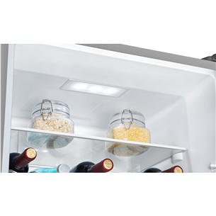 Hisense, NoFrost, 304 L, aukštis 186 cm, nerūdijančio plieno spalvos - Šaldytuvas
