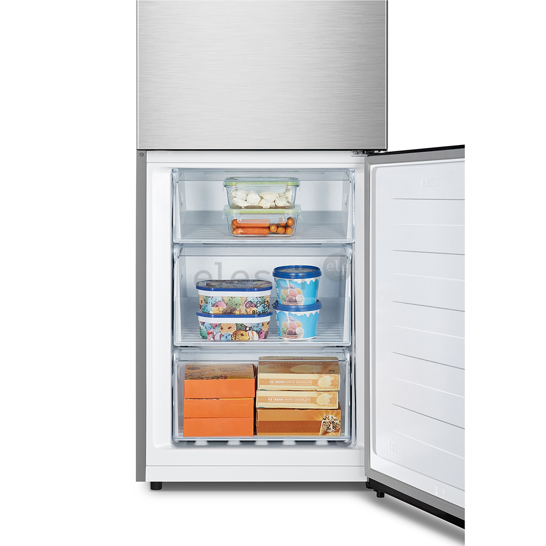 Hisense, NoFrost, 304 L, aukštis 186 cm, nerūdijančio plieno spalvos - Šaldytuvas