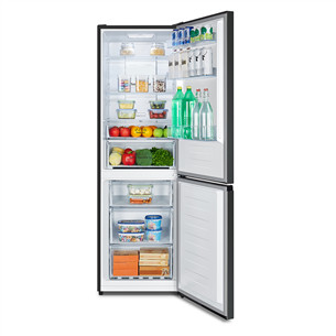 Hisense, NoFrost, 304 L, aukštis 186 cm, juodas - Šaldytuvas