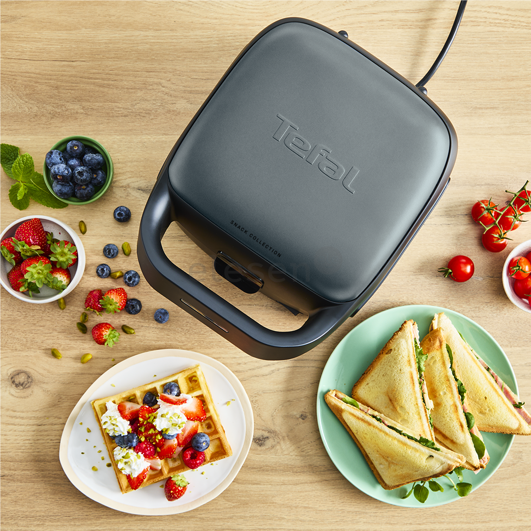 Tefal Snack Colletion, 700 W, juoda - Sumuštinių ir vaflių keptuvė