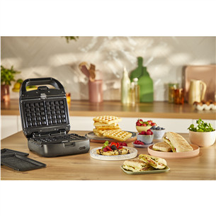 Tefal Snack Colletion, 700 Вт, черный - Контактный тостер и вафельница