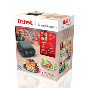 Tefal Snack Colletion, 700 W, juoda - Sumuštinių ir vaflių keptuvė