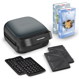Tefal Snack Colletion, 700 W, juoda - Sumuštinių ir vaflių keptuvė SW862BF0