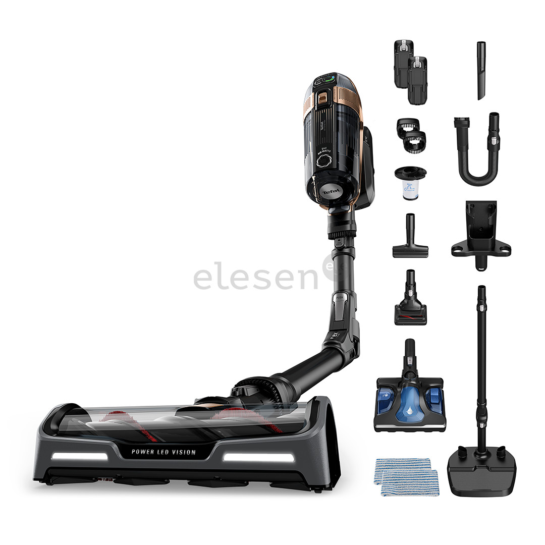 Tefal X-Force Flex 15.60 Aqua, black/golden - Cordless vacuum cleaner