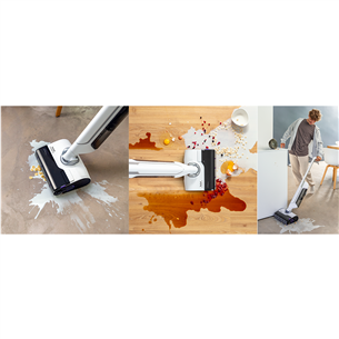 Tefal X-Clean 10, Wet & Dry, baltas - Belaidis dulkių siurblys