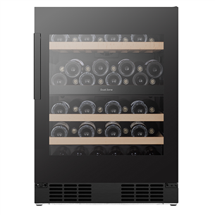 Hisense, 46 butelių talpa, aukštis 82 cm, juodas - Vyno šaldytuvas RW3N122GSLF
