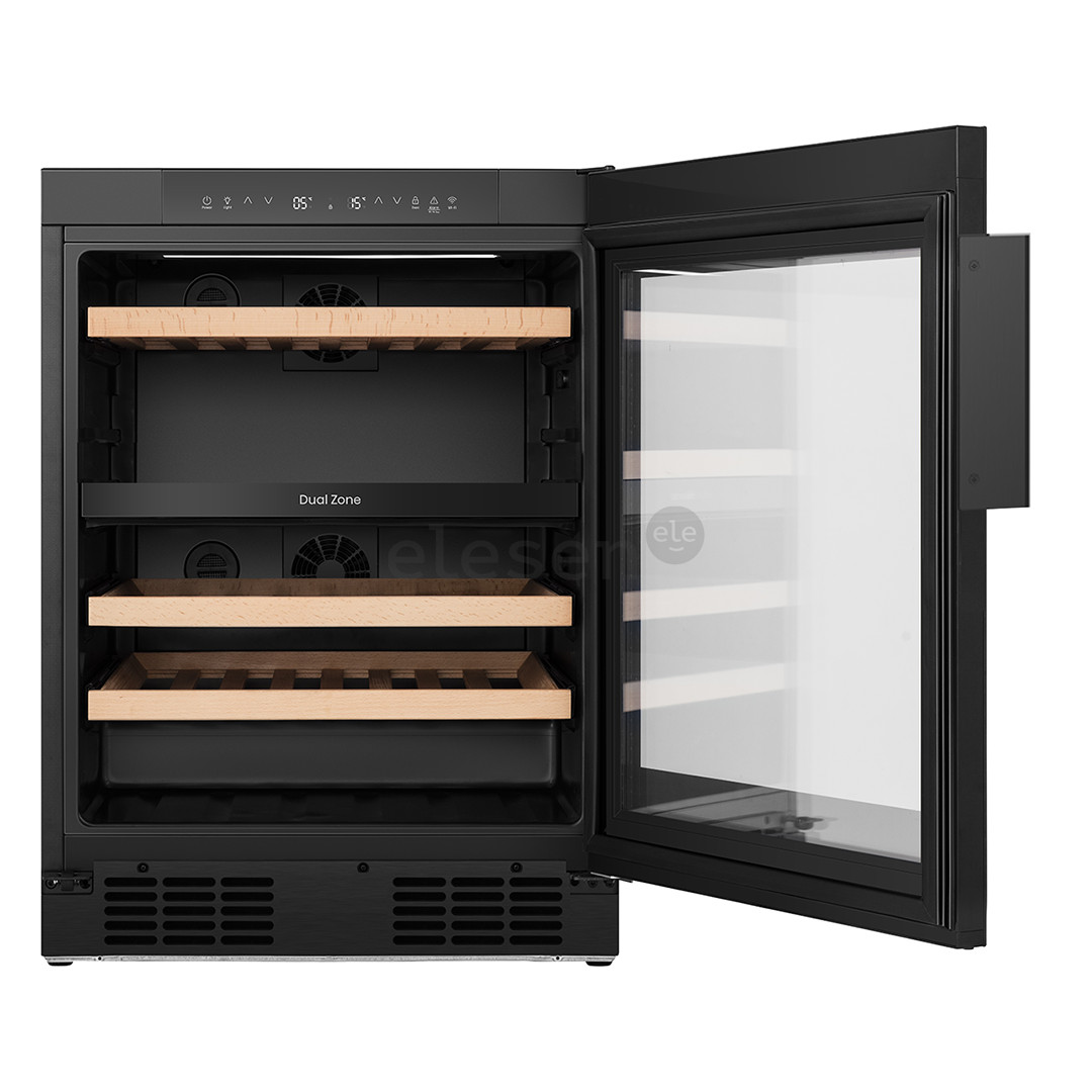 Hisense, 46 butelių talpa, aukštis 82 cm, juodas - Vyno šaldytuvas