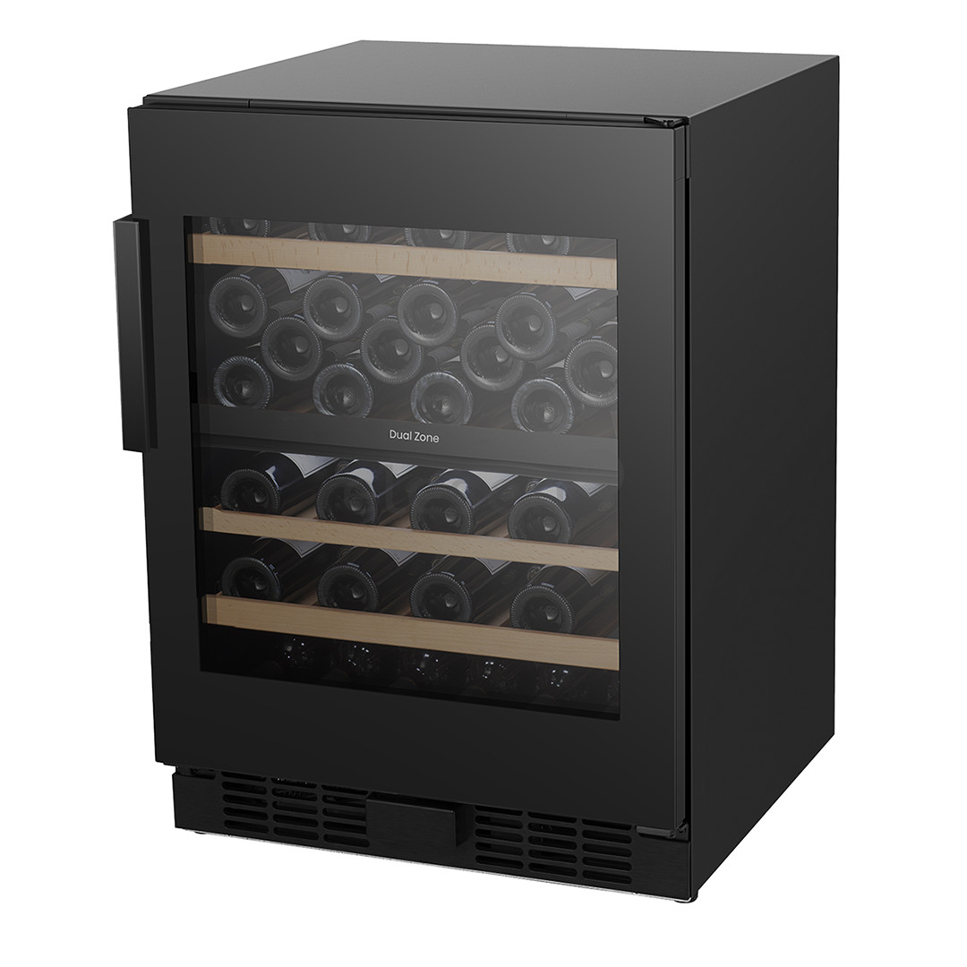 Hisense, 46 butelių talpa, aukštis 82 cm, juodas - Vyno šaldytuvas