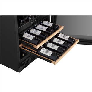 Hisense, 46 butelių talpa, aukštis 82 cm, juodas - Vyno šaldytuvas