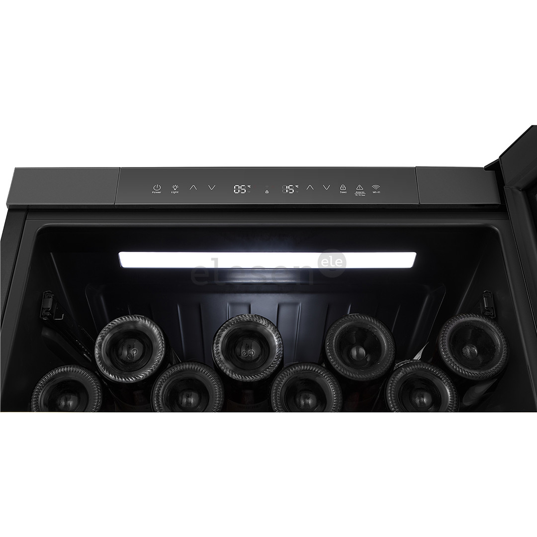 Hisense, 46 butelių talpa, aukštis 82 cm, juodas - Vyno šaldytuvas