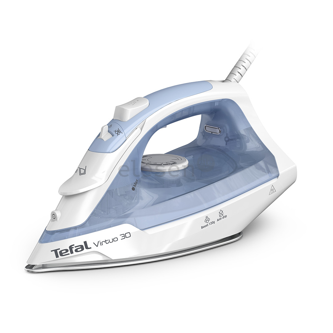 Tefal Virtuo 30, 2000 W, mėlynas - Garų lygintuvas