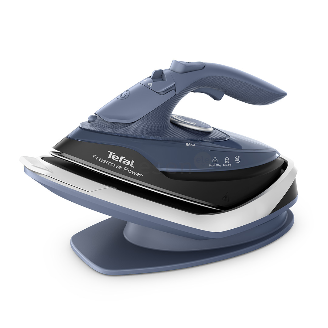 Tefal Freemove Power, 2600 W, mėlynas/juodas - Belaidis garų lygintuvas