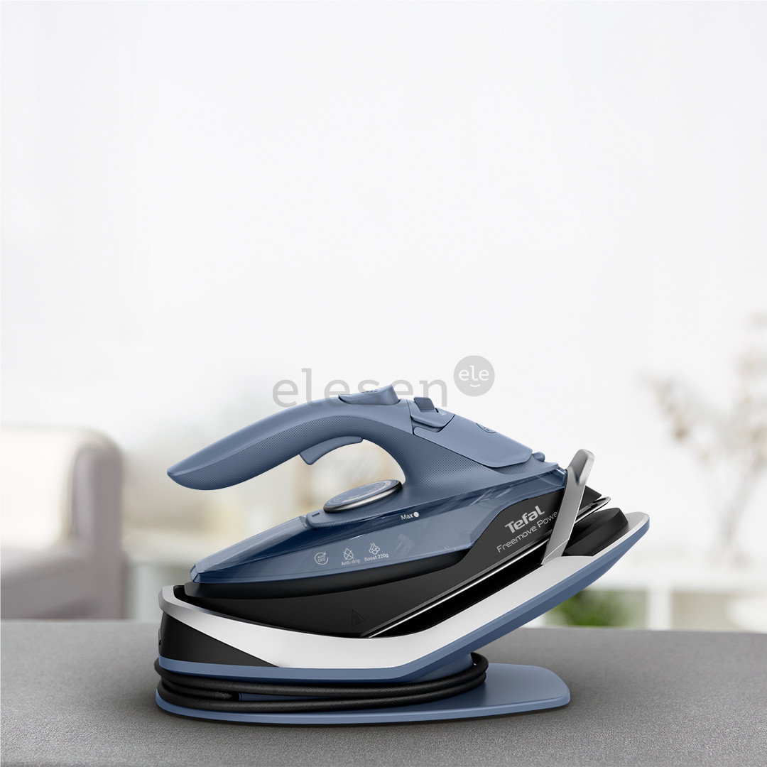 Tefal Freemove Power, 2600 W, mėlynas/juodas - Belaidis garų lygintuvas
