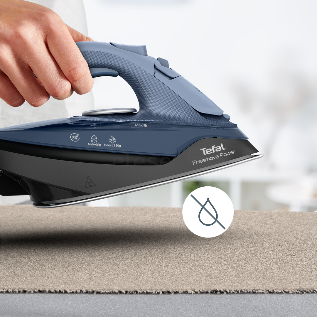 Tefal Freemove Power, 2600 W, mėlynas/juodas - Belaidis garų lygintuvas