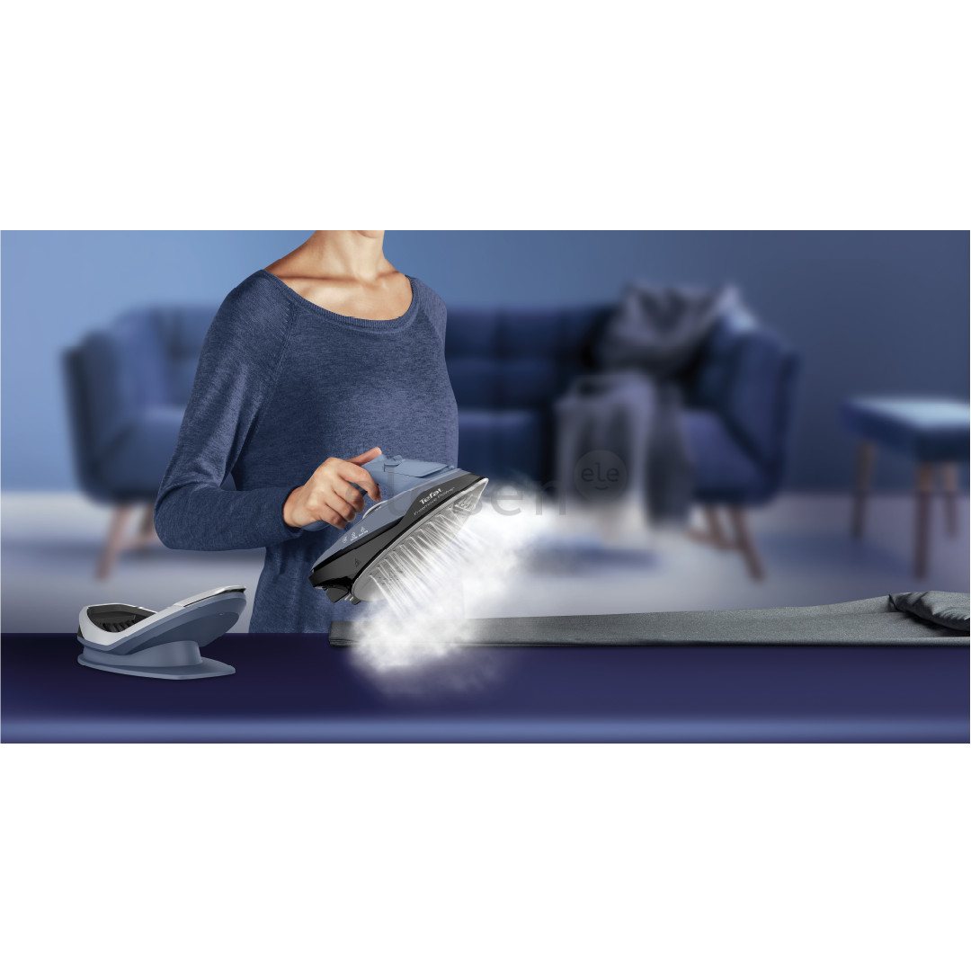 Tefal Freemove Power, 2600 W, mėlynas/juodas - Belaidis garų lygintuvas