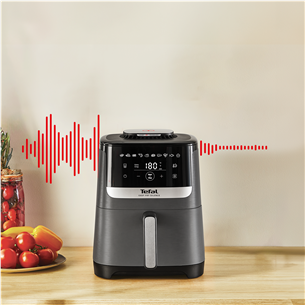 Tefal Easy Fry Silence, 1670 W, 5 L, pilka - Karšto oro gruzdintuvė