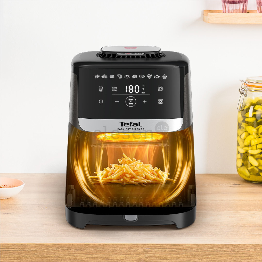 Tefal Easy Fry Silence, 1670 W, 5 L, pilka - Karšto oro gruzdintuvė